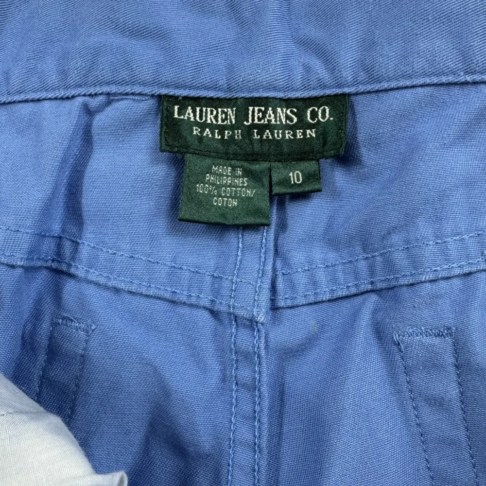 Lauren Jeans Co Ralph Lauren Blue Capri Pants Womens 10 High Rise Vintage Y2K